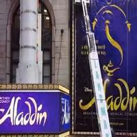 STAGE TUBE: Watch the ALADDIN Marquee Go Up at the New Amsterdam! Video