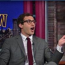VIDEO: Andy Sandberg Rants on Super Bowl on LETTERMAN