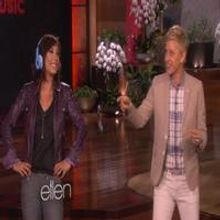 VIDEO: ELLEN Challenges DWTS's Cheryl Burke to New Beats Music App Game