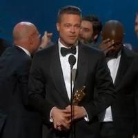 VIDEO: Pitt and McQueen Accept Best Picture Oscar for 12 YEARS A SLAVE