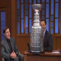 VIDEO: Bob Costas Gifts SETH MEYERS with The Stanley Cup