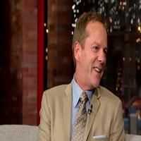 VIDEO: Proud Dad Kiefer Sutherland Praises 'Veep' Star Daughter on LETTERMAN
