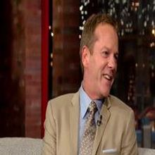 VIDEO: Proud Dad Kiefer Sutherland Praises 'Veep' Star Daughter on LETTERMAN