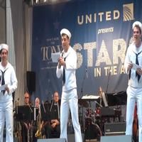 TV: ON THE TOWN's Broadway-Bound Sailors Storm Shubert Alley, Offer Performance… Video