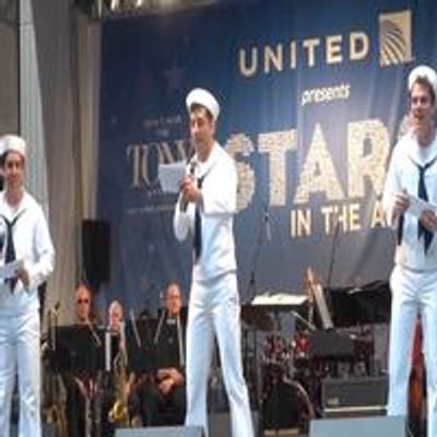 TV: ON THE TOWN's Broadway-Bound Sailors Storm Shubert Alley, Offer Performance Preview