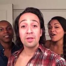 STAGE TUBE: Miranda and Olivo Warm-Up to RENT Again, But This Time Leslie Odom Jr. Jo