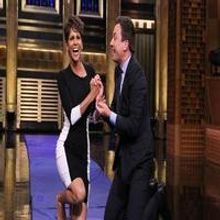 VIDEO: Jimmy Fallon & Halle Berry Make Human Hamster Roll on TONIGHT