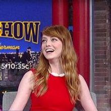 VIDEO: Emma Stone Talks Supernatural Encounters on LETTERMAN