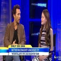VIDEO: Matthew McConaughey & MacKenzie Foy Discuss INTERSTELLAR on GMA