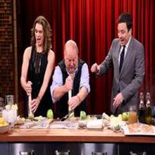 VIDEO: Mario Batali Serves Up Chicken with Brooke Shields on TONIGHT SHOW