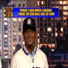 VIDEO: 2015 Baseball Hall of Fame Read LETTERMAN Top Ten List