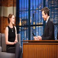 VIDEO: Kristen Stewart Talks New Film 'Still Alice' on LATE NIGHT Video