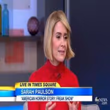 VIDEO: Sarah Paulson Talks AMERICAN HORROR STORY: FREAK SHOW Season Finale