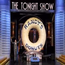VIDEO: Jimmy Fallon Jumps Through LA Landmark Randy's Donut on TONIGHT