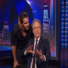 VIDEO: Seth Rollins Crashes THE DAILY SHOW WITH JON STEWART