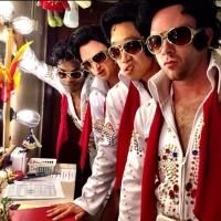 Photo Flash: Saturday Intermission Pics, Sept 28 - The Elvises of HONEYMOON IN…