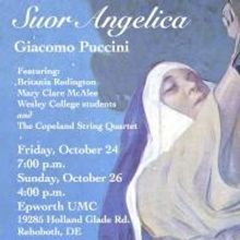 Wesley College Presents Puccini's SUOR ANGELICA, Featuring Copeland String Quartet