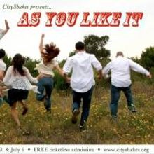 City Shakes to Bring AS YOU LIKE IT to Rustic Canyon Park, 6/8-7/6