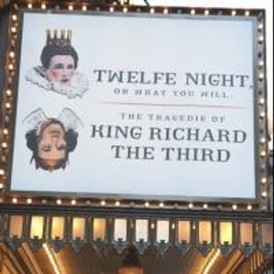 Up on the Marquee: TWELFTH NIGHT and  RICHARD III- More Photos!
