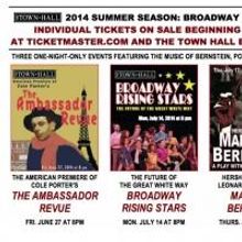 Tickets to Town Hall's 2014 Summer Season On Sale Tomorrow