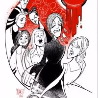 Photo Flash: Alice Ripley and Keaton Whittaker in Squigs' CARRIE Caricature for…