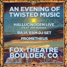 Z2 Entertainment Presents AN EVENING OF TWISTED MUSIC, Featuring Hallucinogen Live (f