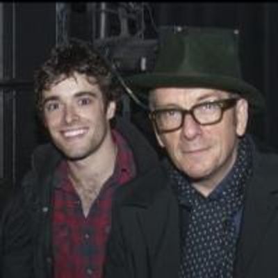 Photo Flash: Elvis Costello and Diana Krall Visit NEWSIES