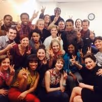 Photo Flash: Saturday Intermission Pics - Dec. 21 - Part 2 - Cast of Broadway's…