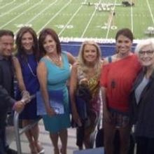 Photo Flash: Betty Buckley Visits Dallas Cowboys Cheerleaders for 'MAKING THE TEAM'
