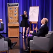 VIDEO: Lena Dunham & JK Simmons Compete in Pictionary on TONIGHT