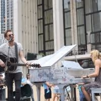 Photo Flash: Cast of ONCE and More at NYC's Sing for Hope Pianos