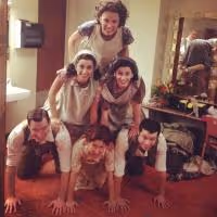 Photo Flash: Saturday Intermission Pics, Dec 7 - EVITA Tour Stacks a Game-Day…