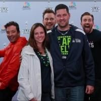 VIDEO: Chris Pratt, Chris Evans & Jimmy Fallon Photobomb Super Bowl Fans