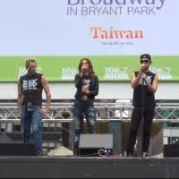 TV: ROCK OF AGES Cast Rocks Out in Bryant Park! Video