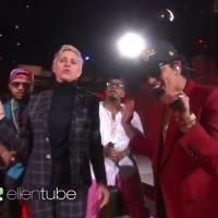 VIDEO: ELLEN Joins Bruno Mars on 'Uptown Funk' Performance