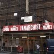 Photo Coverage: THE ANARCHIST Marquee and Golden Theatre Renovation