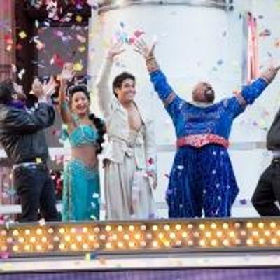 Photo Flash: Happy New Year! ALADDIN Cast Preps for 2015 in Times Square