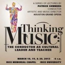 Patrick Summers Gives Campbell Lectures at Rice University, March 18 - 20