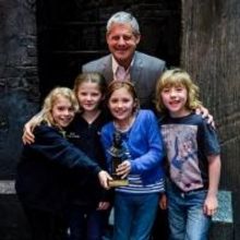 Cameron Mackintosh Poses with Young Cast Members of LES MISERABLES