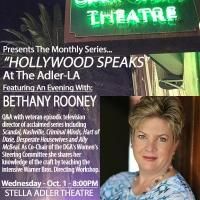 Bethany Rooney Set for Stella Adler's 'HOLLYWOOD SPEAKS' Series Tonight