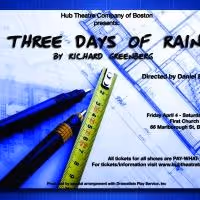 Hub Theatre Company of Boston's THREE DAYS OF RAIN Opens this Friday