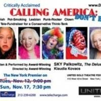 CALLING AMERICA: DON'T HANG UP!! to Play United Solo, 11/12 & 17