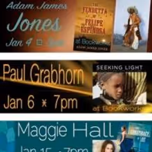 This January at Bookworks Includes a News Year's Day Sale, Adam James Jones, Zach…