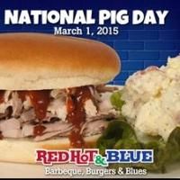 Red Hot & Blue Restaurants in Virginia and Maryland Celebrate National Pig Day