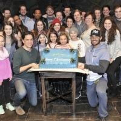 Photo Flash: Cast of LES MISERABLES Celebrates First Anniversary on Broadway!