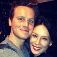 Photo Flash: Lucy Liu and Jesse Tyler Ferguson Pay a Visit to HAMILTON
