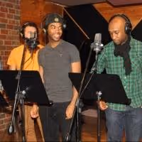 Exclusive Photo Coverage: In the Recording Studio with The Broadway Boys for Carols…