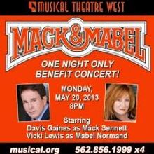 Davis Gaines and Vicki Lewis to Star in MACK & MABEL Benefit Concert for Musical Thea