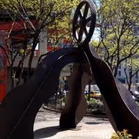 Carole Eisner's HOSEA Sculpture Unveiled at Tramway Plaza in Manhattan