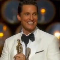 VIDEO: Matthew McConaughey Wins Best Actor Oscar for DALLAS BUYERS CLUB